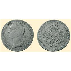 FRANCE COINS Ecu au bandeau 1762, Pau. Dupl. 1680; Dav. 1331.