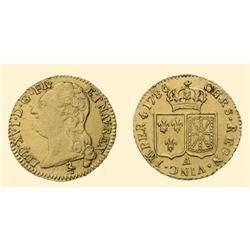FRANCE COINS Louis d`or 1786 (7.55 g), Paris. Bust left / Arm