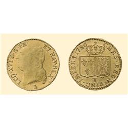 FRANCE COINS Louis d`or 1786 (7.67 g), Nantes. Bust left / Ar