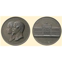 FRANCE Bronzed zinc medal (68 mm, 92.2 g) by Caqué and