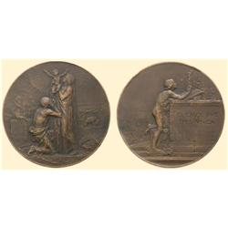 FRANCE Bronze medal (no date, "Rédemption", 1901) (73 