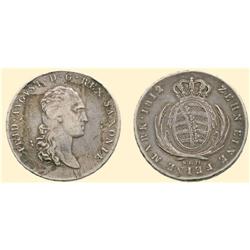 GERMANY COINS Frederic August III, 1763-1827. Thaler 1812 (27