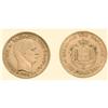 Image 1 : GREECE COINS 20 Drachma 1884, Paris. Head right / Value and d