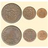 Image 1 : ROMANIA COINS 1, 2, 5, 10 BANI 1867; bronze; Heaton - Birming