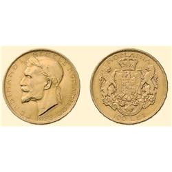 ROMANIA COINS 100 LEI 1922, gold (32.23 g), Royal Mint- Londo
