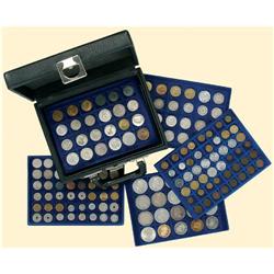 ROMANIA Almost complete collection of 206 coins of mode
