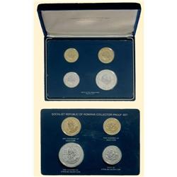 ROMANIA Proof COIN Set 1983: 50 LEI 1983, silver (13.88 g);