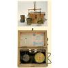 Image 1 : RUSSIA SET OF WEIGHT AND MEASURES. Wood case with brass