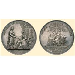 SWITZERLAND Commemorative silver medal 1824 (58mm, 88.2