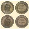 Image 1 : SWITZERLAND Lot of 2 bronze medals, 1864 commemorating 