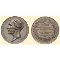 SWITZERLAND Bronze medal 1866 (60mm, 129.6 g) by Antoin