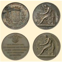 SWITZERLAND Lot of 2 medals: School Prize 1874 (SM 1559