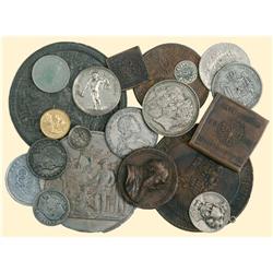 Lot of 20 pieces. Galvanos, imitations and fakes from Europe, 13th to 20th century, mostly medals, i