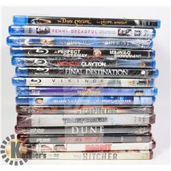 SEALED 15 VARIETY OF BLUE RAY AND HD DVDS