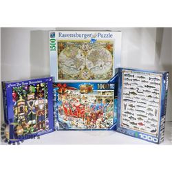 SEALED 4 PUZZLES (2) RAVENSBURG