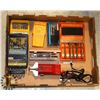 Image 1 : LARGE FLAT OF TOOLS INCLUDING ASSORTED DRILL
