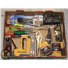 Image 1 : LARGE FLAT OF TOOLS INCLUDING LOCKING PLYERS,