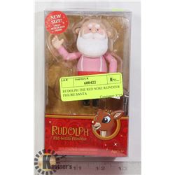 RUDOLPH THE RED NOSE REINDEER SANTA  FIGURE