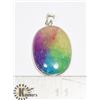 Image 1 : #213-RAINBOW SOLAR QUARTZ PENDANT