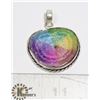 Image 1 : #94-RAINBOW SOLAR QUARTZ PENDANT