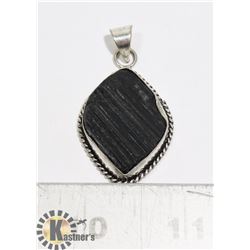 #38-RAW TOURMALINE PENDANT
