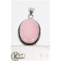 #156-PINK ROSE QUARTZ PENDANT