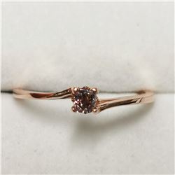 14K ROSE GOLD DIAMOND(0.14CT)  RING (~SIZE 6.5)