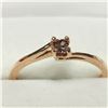 Image 3 : 14K ROSE GOLD DIAMOND(0.14CT)  RING (~SIZE 6.5)