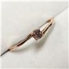 Image 4 : 14K ROSE GOLD DIAMOND(0.14CT)  RING (~SIZE 6.5)