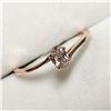 Image 4 : 14K ROSE GOLD DIAMOND(0.28CT)  RING (~SIZE 6.5)