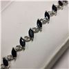 Image 1 : SILVER SAPPHIRE(6.8CT)  BRACELET (~LENGTH 7.5INCHE