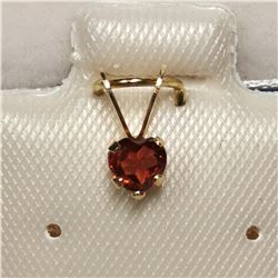 14K YELLOW GOLD GARNET(0.28CT)  EARRINGS