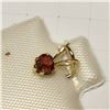 Image 2 : 14K YELLOW GOLD GARNET(0.28CT)  EARRINGS