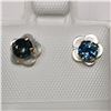 Image 1 : 10K YELLOW GOLD SAPPHIRE(0.66CT)  EARRINGS