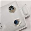 Image 3 : 10K YELLOW GOLD SAPPHIRE(0.66CT)  EARRINGS