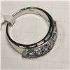 Image 2 : SILVER TANZANITE TOPAZ(1.7CT)  RING (~SIZE 7)