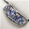 Image 3 : SILVER TANZANITE TOPAZ(1.7CT)  RING (~SIZE 7)