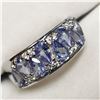 Image 4 : SILVER TANZANITE TOPAZ(1.7CT)  RING (~SIZE 7)