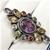 Image 2 : SILVER AMETHYST PERIDOT OTHER GEMS  RING