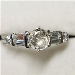 SILVER SAPPHIRE(0.5CT)  RING