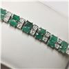 Image 3 : SILVER EMERALD(7.2CT)  BRACELET