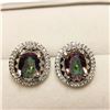 Image 1 : SILVER MYSTIC TOPAZ  EARRINGS (~WEIGHT 4.4G)
