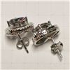 Image 2 : SILVER MYSTIC TOPAZ  EARRINGS (~WEIGHT 4.4G)
