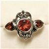 Image 1 : SILVER GARNET  RING (~WEIGHT 3.5G)