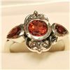 Image 2 : SILVER GARNET  RING (~WEIGHT 3.5G)