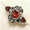 Image 4 : SILVER GARNET  RING (~WEIGHT 3.5G)