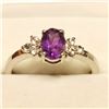 Image 2 : SILVER AMETHYST  RING (~WEIGHT 2.1G)