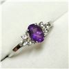 Image 3 : SILVER AMETHYST  RING (~WEIGHT 2.1G)