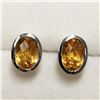 Image 1 : RHODIUM PLATED ST.SILVER CITRINE(2CT)