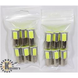 LOT OF 12 NEW RV/AUTO LED BULBS - COOL WHITE